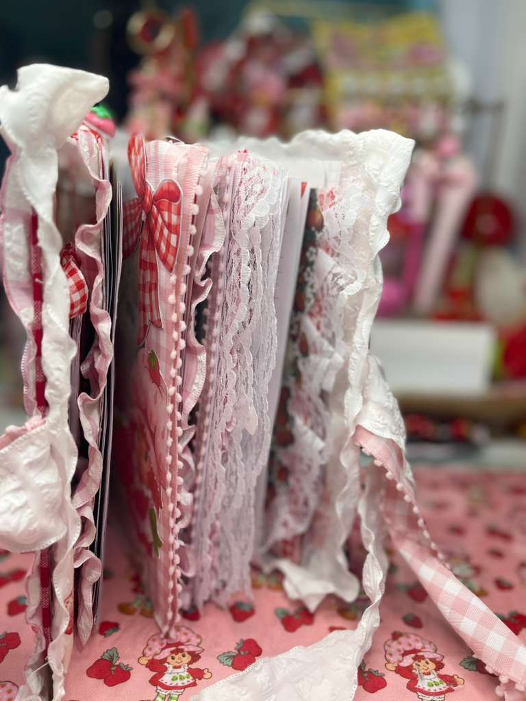 Pages fanned with trim detail