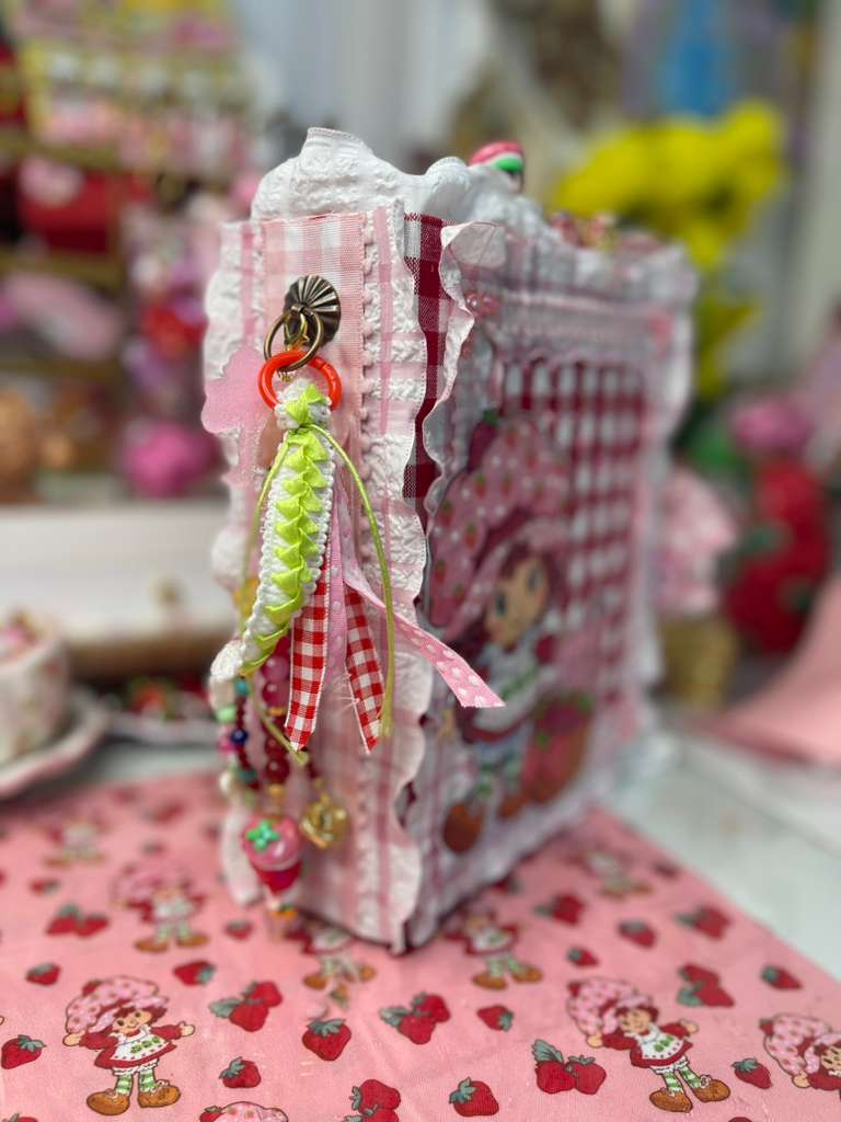 Spine detail with charm